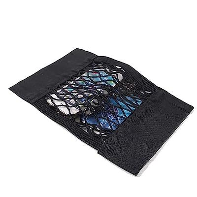 2 Pieces Stretchable Small Cargo Net Pocket Storage Mesh Net Elastic  Automotive Cargo Net Storage Pouch with Velcro for Truck Car SUV Boats