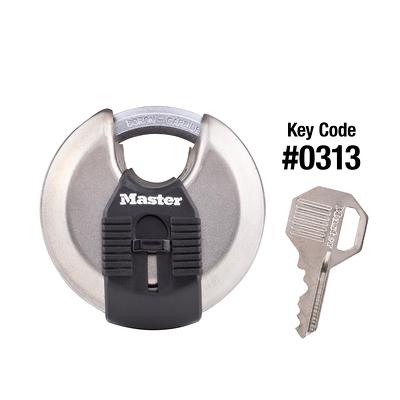 Master Lock Commercial Keyed Padlock, 2-3/4-in Wide x 5/8-in Shackle Keyed  Alike Stainless Steel