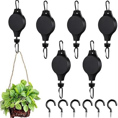 10PCS Ceiling Hooks, 2 Inch Vinyl Coated Screw-in Hooks Hanging Plants & Flower  Baskets, Multi-Function Wall Hooks Garage Hooks Cup Hooks for Indoors  Outdoors 