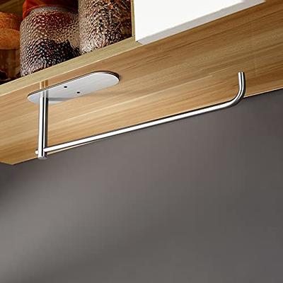 YIGII Paper Towel Holder Under Cabinet Mount - Self Adhesive Paper