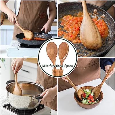 Large Silicone Ladles Soup Spoons, Heatproof Skimmer Strainer Slotted  Spoon,Non-Stick Cooking Silicone Scoop for