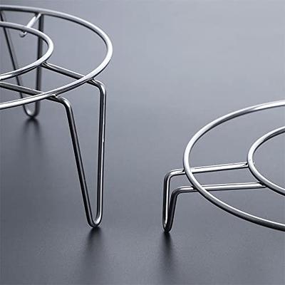 Stainless Steel Steamer Basket with Egg Steam Rack Trivet