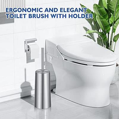 Moroccan Bronze Toilet Brush Holder Freestanding, Bathroom Storage