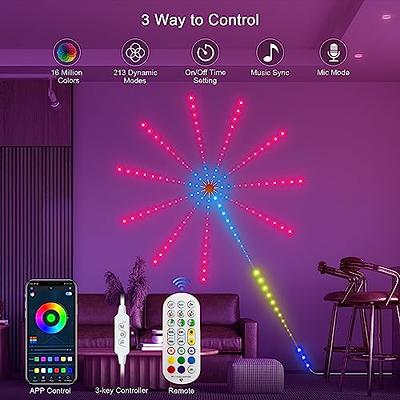 Daymeet Smart Firework Led Lights Indoor, Led Fireworks Lights