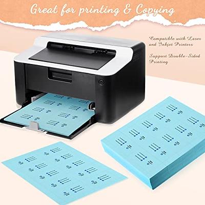  Lincia 200 Sheet Perforated Cardstock Paper 8-1/2 x 11  Printable Postcards Business Cards 6 Per Page Blank Cardstock 150 GSM  Printable Postcards Compatible with Laser Inkjet Printer (White) : Office  Products