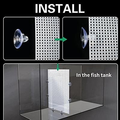 2 Pack Fish Tank Divider, Aquarium Divider Clear Plastic Cuttable