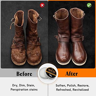 Leather Better Leather Conditioner for Furniture - Leather Cleaner and Restoration for Leather Couches, Boots and Shoes, Bags, S