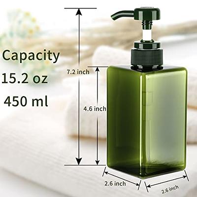 Empty Plastic Pump Bottles, Refillable Lotion Soap Dispenser Liquid  Container For Bathroom Soaps Shampoo And Body Wash