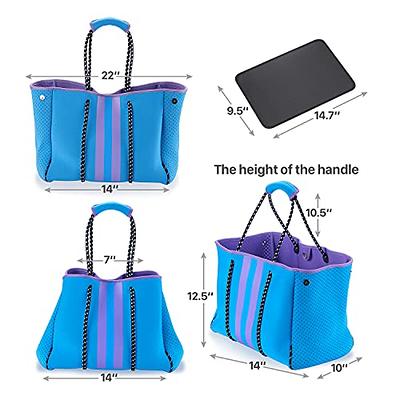  LMYYG Beach bag,Multipurpose Neoprene Bag,Large Tote Bag,Waterproof  Shoulder Beach Bag for Travel Beach Gym Swimming : Clothing, Shoes & Jewelry