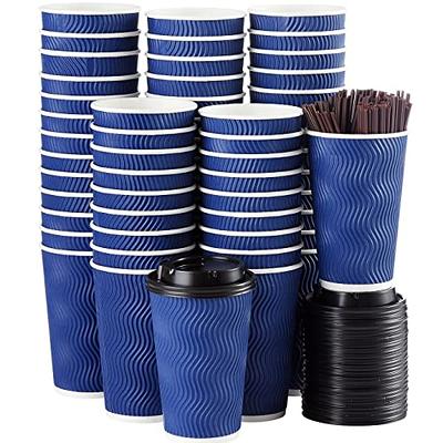 Glowcoast Disposable Coffee Cups With Lids - 12 oz To Go Coffee Cup (90  Pack). Travel Cups Hold Shap…See more Glowcoast Disposable Coffee Cups With