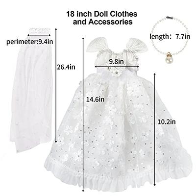  HWD Girls Doll Clothes and Accessories, Princess