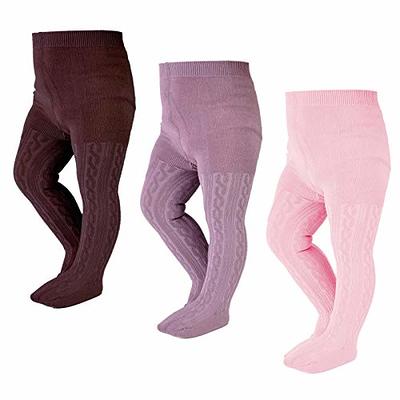 Baby Girl Tights Thick Cable Knit Leggings Stockings Cotton