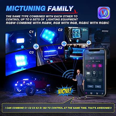 MICTUNING RGB Rock Lights RF Remote Control Multicolor Neon Underglow