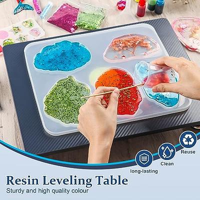 Resin Leveling Table, Adjustable Self Leveling Epoxy Resin Table for Paint