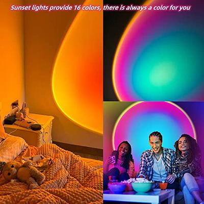 Sunset Lamp Projector Led Lamp,180 Degree Rotation Rainbow Projection Lamp,  Romantic Led Light for Kids Adults, Sunset Light for Home Party Living Room  Bedroom Decor - Sunset Lamp 