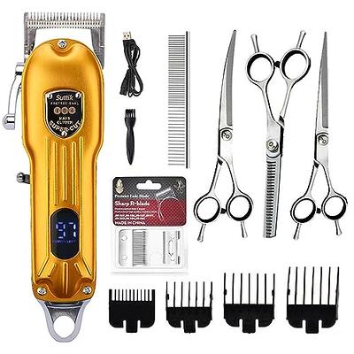 Chibuy Pet Grooming Scissors Set Ball Tip Eye Cut Scissors and Curved  Shears, Professional Home Pets grooming Tools Kit for Dogs and Cats