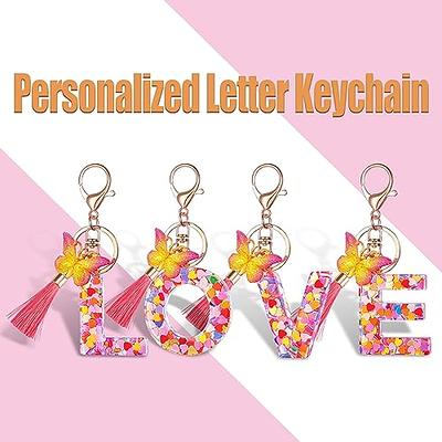 Suweibuke Cute Beige Key Chains for Women Girls, Initial Letter Keychains  with White Tassel, Charms for Key Handbags Backpacks (M) - Yahoo Shopping