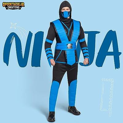 Spooktacular Creations Men Blue Ninja Costume Set for Adult