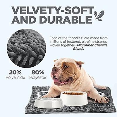 VCEPJH Absorbent Dog Mat for Food and Water Bowls - 2 Pack 32x20