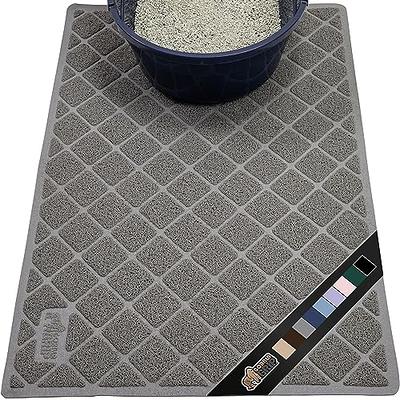 Conlun Cat Litter Mat Litter Box Mat Cat Litter Trapping Mat, Kitty Litter  Mat With Honeycomb Double Layer Design, Urine and Water Proof Material,  Scatter Control, Less Waste,Easy to Clean,Washable 23 X