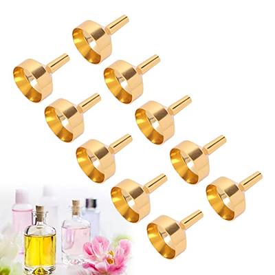 Metal Small Funnel, Multipurpose Tiny Funnel Reusable No Spillage Bright  For Filling Bottles For Transferring Cosmetics Perfume Silver 