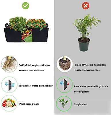 2pcs 10 Gallon Grow Bags NonWoven Pots Garden Vegetable Planting