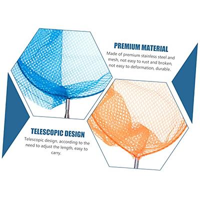  Sosoport Fish Landing Net Shrimp Net Kids Fishing Net Fish  Catching Net Fishing Landing Net Fishing Mesh Pole Telescopic Net Fishing  Nets for Kids Fish Net Foldable Child Catch The