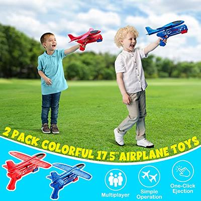 Boys Toys Age 3 4 5 6 Year Old Boy Gifts, Airplane Launcher Toy With 3 Pack  Foam