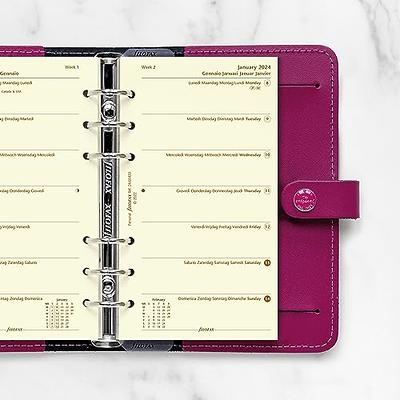 Filofax Refill 2024 Personal White - Week on 2 pages Horizontal