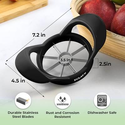 Zulay Kitchen 8 Blade Apple Slicer and Corer - Easy Grip Apple Cutter With  Stainless Steel Blades - Fast Usage Apple Corer And Slicer Tool - Saves