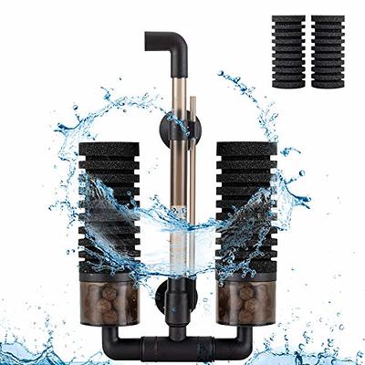 hygger Aquarium Internal Filter, Adjustable Submersible Power Filter with  Multiple Function, Ultra Quiet Biochemical Sponge Filter for 2 to 30  Gallons