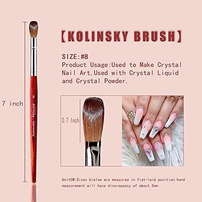 Pink Crystal Liner brush set (Nail Art Liner Brushes Set- 3pcs Nail Ar