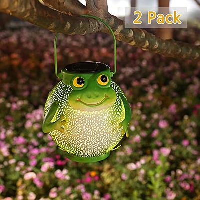 2 Pack Solar Lanterns Outdoor Hanging Solar Lights Decorative