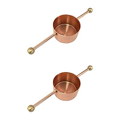 Stainless Steel Bar Jigger with Handle Measuring Tool for Whiskey Cocktail  Tequila Liquor Barware 2 pcs (Brown) - Yahoo Shopping