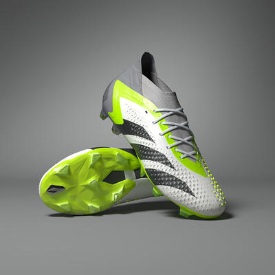 Adidas Predator Freak.1 Firm Ground Soccer Cleats Silver/Black - 9