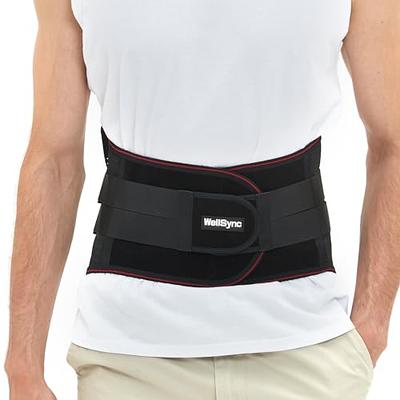 Back Brace for Lower Back Pain, Self-heating Back Support Belt with 4  Stays, Adjustable Waist Strap Man & Woman Lumbar Support Brace to Relief  Herniated Disc, Sciatica, Scoliosis, S 