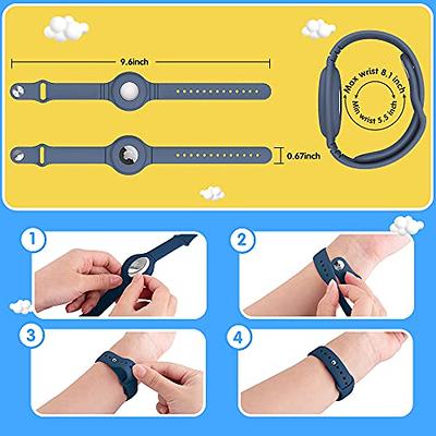 AirTag Bracelet for Kids 2Pack Wristband for Air Tag Case, AirTag