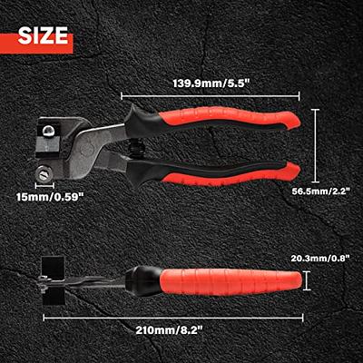 Swpeet 12Pcs Heavy Duty Glass Running Pliers and Mosaic Tools Kit