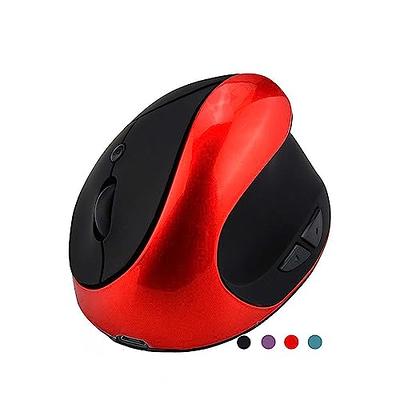 Basics 2.4 Ghz Wireless Optical Computer Mouse with USB Nano  Receiver, Red