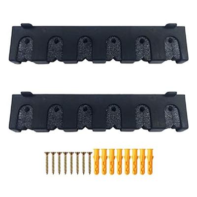 6 Fishing Rod Wall Rack Horizontal Mount for Garage Durable