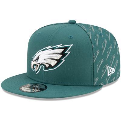 Philadelphia Eagles New Era Green 2022 Sideline 9FIFTY Ink Dye Snapback Hat