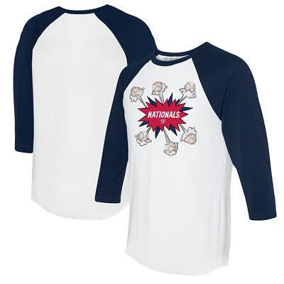 Tiny Turnip Tampa Bay Rays Youth White/Navy Military Star 3/4-Sleeve Raglan  T-Shirt