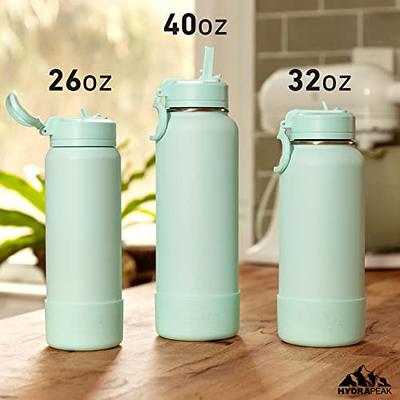 Hydrapeak 26oz Sport Insulated Water Bottle with Straw or Chug Lid, Premium  Stainless Steel Water Bottles
