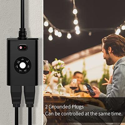 BLACK+DECKER Outdoor Wireless Outlet with Remote 2 Grounded Outlets Remote  Light Switches, Black - Yahoo Shopping