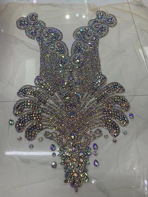 Gold Hand Crafted Rhinestone Applique For Dress & Dance Costume, French  Bead - Yahoo Shopping