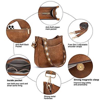 Caitina Crossbody Bag Women Vegan Leather Hobo Handbag Trendy