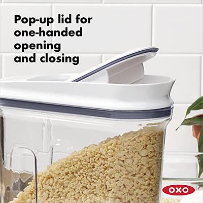 OXO Good Grips 3.4 qt. POP Cereal Dispenser  Cereal dispenser, Glass food  storage containers, Food storage containers