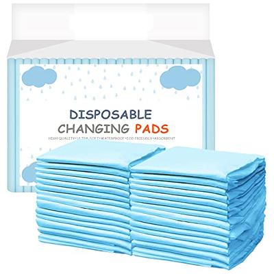 Improvia 34 x 36 Washable Underpads, Heavy Absorbency Reusable Bedwetting Incontinence Pads - Blue, Pack of 4