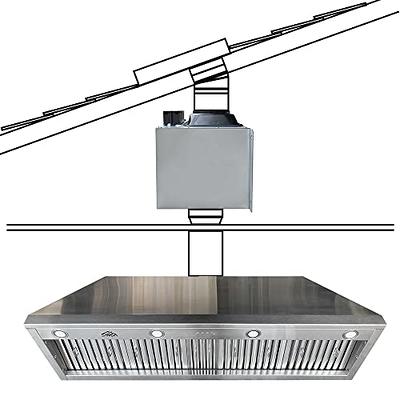 SINDA 60 Inch Built-in Range Hood Insert Vent 1260 CFM with 4 Speed Exhaust  Fan Kitchen Under Cabinet Vent Hood Adjustable LED Lights