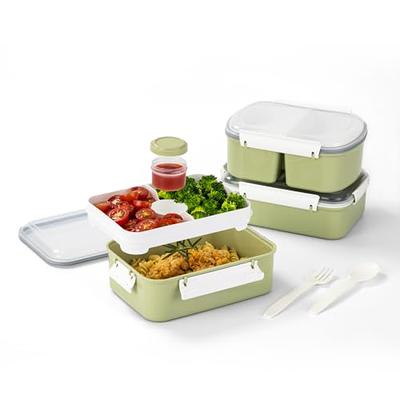 Lille Home 3-Pack Salad Food Storage Containers, 47 oz Bento Boxes